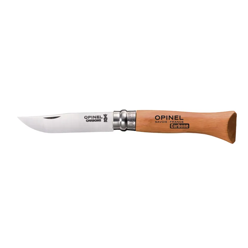 Opinel Knife No 6 Folding and Locking Carbon Steel Blade